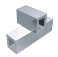 Tubo en cruz, horizontal 0,56 mm x 0,70 mm / 22 x 28, vertical: 0,56 mm x 0,70 mm / 22 x 28