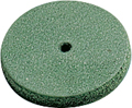 Pulidores de goma, verde, ø 22 mm, Forma: disco