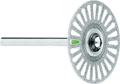 Disco diamantado Highflex, Forma: disco, muy delgado, perforado, perímetro, cortante en lado anterior y posterior
