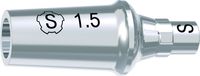 tioLogic® TWINFIT pilar de titanio S, conical, GH 1.5 mm, incl. tornillo AnoTite