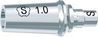 tioLogic® TWINFIT pilar de titanio S, GH 1.0 mm, incl. tornillo AnoTite