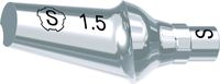 tioLogic® TWINFIT pilar de titanio S, conical, GH 1.5 mm, 15°, incl. tornillo AnoTite