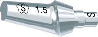 tioLogic® TWINFIT pilar de titanio S, GH 1.5 mm, 15°, incl. tornillo AnoTite