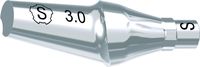 tioLogic® TWINFIT pilar de titanio S, conical, GH 3.0 mm, 15°, incl. tornillo AnoTite