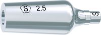 tioLogic® TWINFIT pilar de titanio S, conical, GH 2.5 mm, tallable, anatómico, incl. tornillo AnoTite