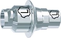 tioLogic® TWINFIT base de titanio CAD/CAM L, conical, GH 1.5 mm, incl. tornillo AnoTite