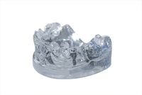 Modelo de demostración acrílico, tioLogic® TWINFIT, maxilar sup., parcialmente con dientes, 4 implantes, sin prótesis
