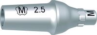 Pilar de titanio de demostración M, tioLogic® TWINFIT, cónico, GH 2.5 mm, incl. tornillo AnoTite