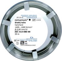 Rollo laboratorio remanium®, redondo 0,80 mm / 31, duro