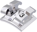 equilibrium® 2, bracket metálico, diente 33, 0° torque, 0° angulación, Standard Edgewise 18