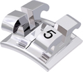equilibrium® 2, bracket metálico, diente 35, 0° torque, 0° angulación, Standard Edgewise 18