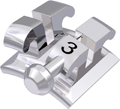 equilibrium® 2, bracket metálico con gancho, diente 33, 0° torque, +3° angulación, McLaughlin-Bennett-Trevisi** 18
