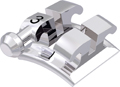 equilibrium® 2, bracket metálico con gancho, diente 43, 0° torque, +3° angulación, McLaughlin-Bennett-Trevisi** 18