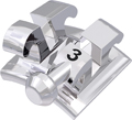 equilibrium® 2, bracket metálico con gancho, diente 33, +7° torque, +5° angulación, Ricketts® Universal 18