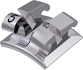 equilibrium® ti, bracket de titanio, diente 45, -22° torque, 0° angulación, Roth 18