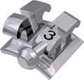 equilibrium® ti, bracket de titanio con gancho, diente 33, -11° torque, +7° angulación, Roth 18
