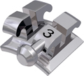 equilibrium® ti, bracket de titanio con gancho, diente 33, 0° torque, +3° angulación, McLaughlin-Bennett-Trevisi** 18