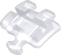 discovery® pearl, bracket cerámico con gancho, diente 34, -17° torque, 0° angulación, Roth 18
