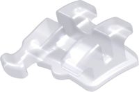 discovery® pearl, bracket cerámico con gancho, diente 43, -11° torque, +7° angulación, Roth 18