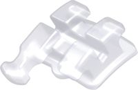 discovery® pearl, bracket cerámico con gancho, diente 45, -22° torque, 0° angulación, Roth 18
