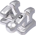 discovery® smart, bracket metálico con gancho, diente 33, -11° torque, +7° angulación, Roth 18