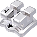 discovery®, bracket metálico, diente 44, 0° torque, 0° angulación, Standard Edgewise 22