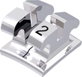 equilibrium® 2, bracket metálico, diente 32, -1° torque, 0° angulación, Roth 22