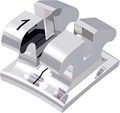 equilibrium® 2, bracket metálico, diente 41, -1° torque, 0° angulación, Roth 22