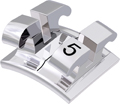 equilibrium® 2, bracket metálico, diente 35, 0° torque, 0° angulación, Standard Edgewise 22