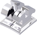 equilibrium® mini, bracket metálico, diente 31, -6° torque, 0° angulación, McLaughlin-Bennett-Trevisi** 22