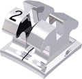 equilibrium® mini, bracket metálico, diente 42, -6° torque, 0° angulación, McLaughlin-Bennett-Trevisi** 22