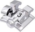 equilibrium® mini, bracket metálico con gancho, diente 33, 0° torque, +3° angulación, McLaughlin-Bennett-Trevisi** 22