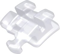 discovery® pearl, bracket cerámico con gancho, diente 34, -17° torque, 0° angulación, Roth 22