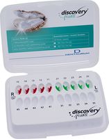discovery® pearl, brackets cerámicos, gancho en 3°, 4° y 5°, 1 caso, diente 15-11 / 21-25, Roth 22