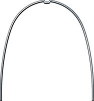 Arco ideal rematitan® LITE con dimple, maxilar, rectangular 0,53 mm x 0,64 mm / 21 x 25