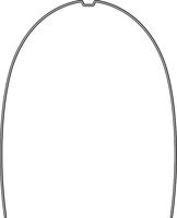 Arco ideal rematitan® LITE con dimple, maxilar, forma de arco estrecha, redondo 0,30 mm / 12