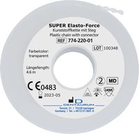 Cadena elástica SUPER Elasto-Force, separadas, transparente