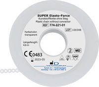 Cadena elástica SUPER Elasto-Force, juntas, transparente
