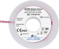 Cadena elástica SUPER Elasto-Force, separadas, rosa