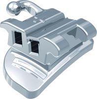 Ortho-Cast M-Series, tubo bucal convertible, rectangular doble, diente 17-16, -14° torque, +14° offset, Roth 18