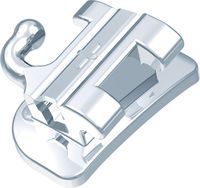 Ortho-Cast M-Series, tubo bucal convertible, rectangular simple, diente 26-27, -14° torque, +14° offset, Roth 22